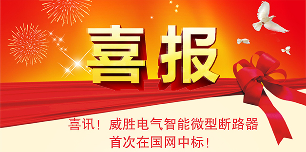 喜報——威勝電氣智能微型斷路器首次在國網(wǎng)中標！